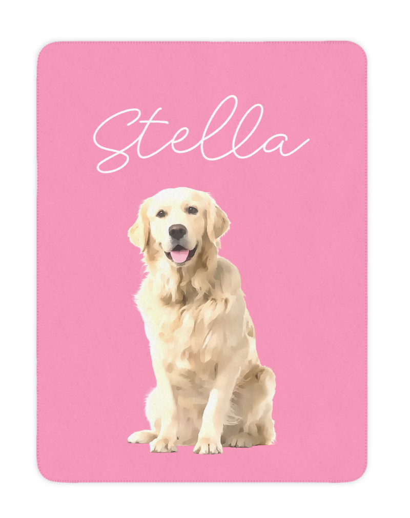 Copper Custom Pet Pawtrait™ Sherpa Blanket