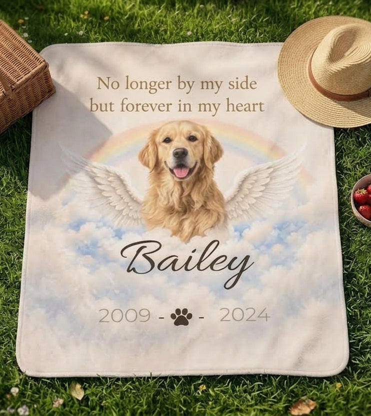 Forever in My Heart™ Personalized Pet Memorial Blanket