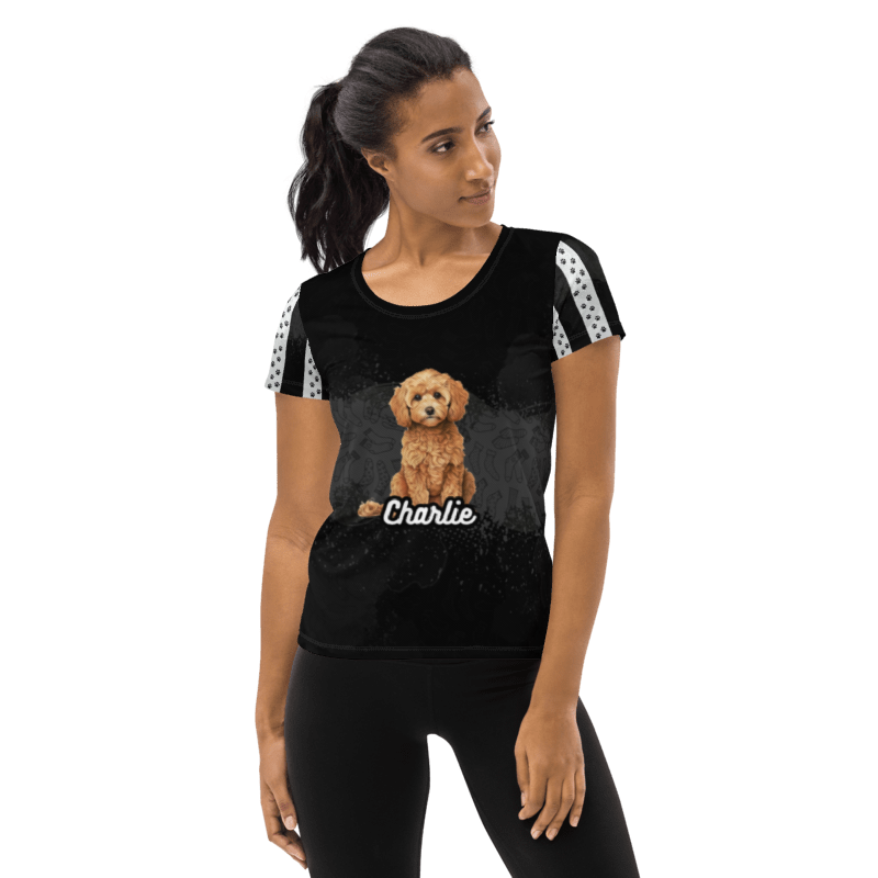 Charlie All Over Poly Print Tee