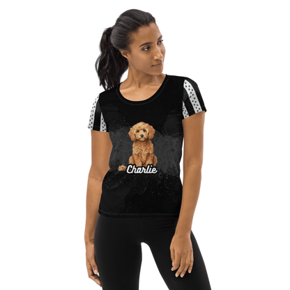 Charlie All Over Poly Print Tee