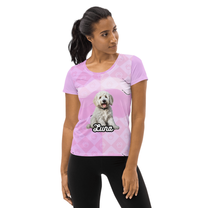 Luna All Over Poly Print Tee