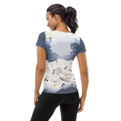 Teddy All Over Poly Print Tee
