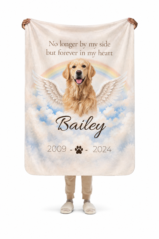 Forever in My Heart™ Personalized Pet Memorial Blanket