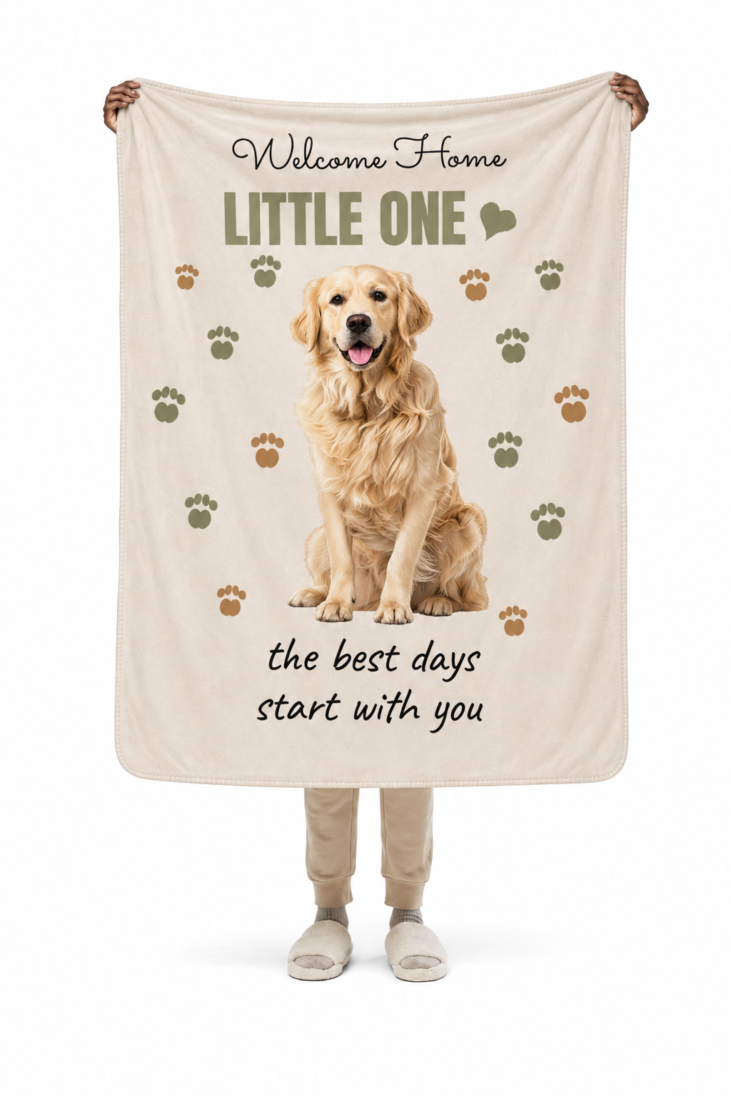 Welcome Home, Little One™ Personalized Puppy Blanket