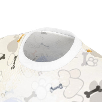Teddy All Over Poly Print Tee