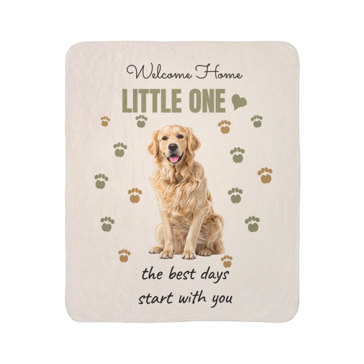 Welcome Home, Little One™ Personalized Puppy Blanket