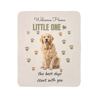 Welcome Home, Little One™ Personalized Puppy Blanket