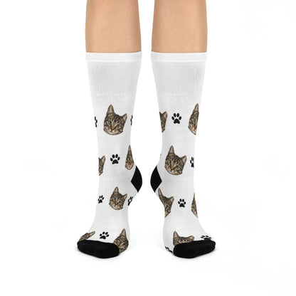 Custom Pet Face Cushioned Crew Socks