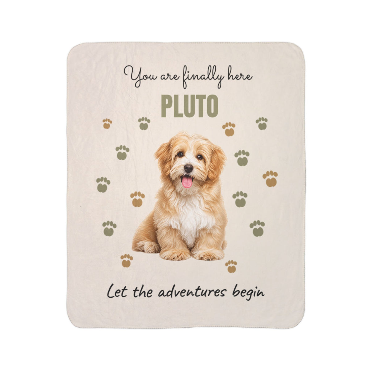 Welcome Home, Little One™ Personalized Puppy Blanket
