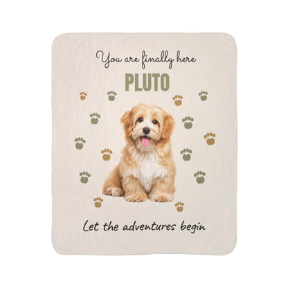 Welcome Home, Little One™ Personalized Puppy Blanket
