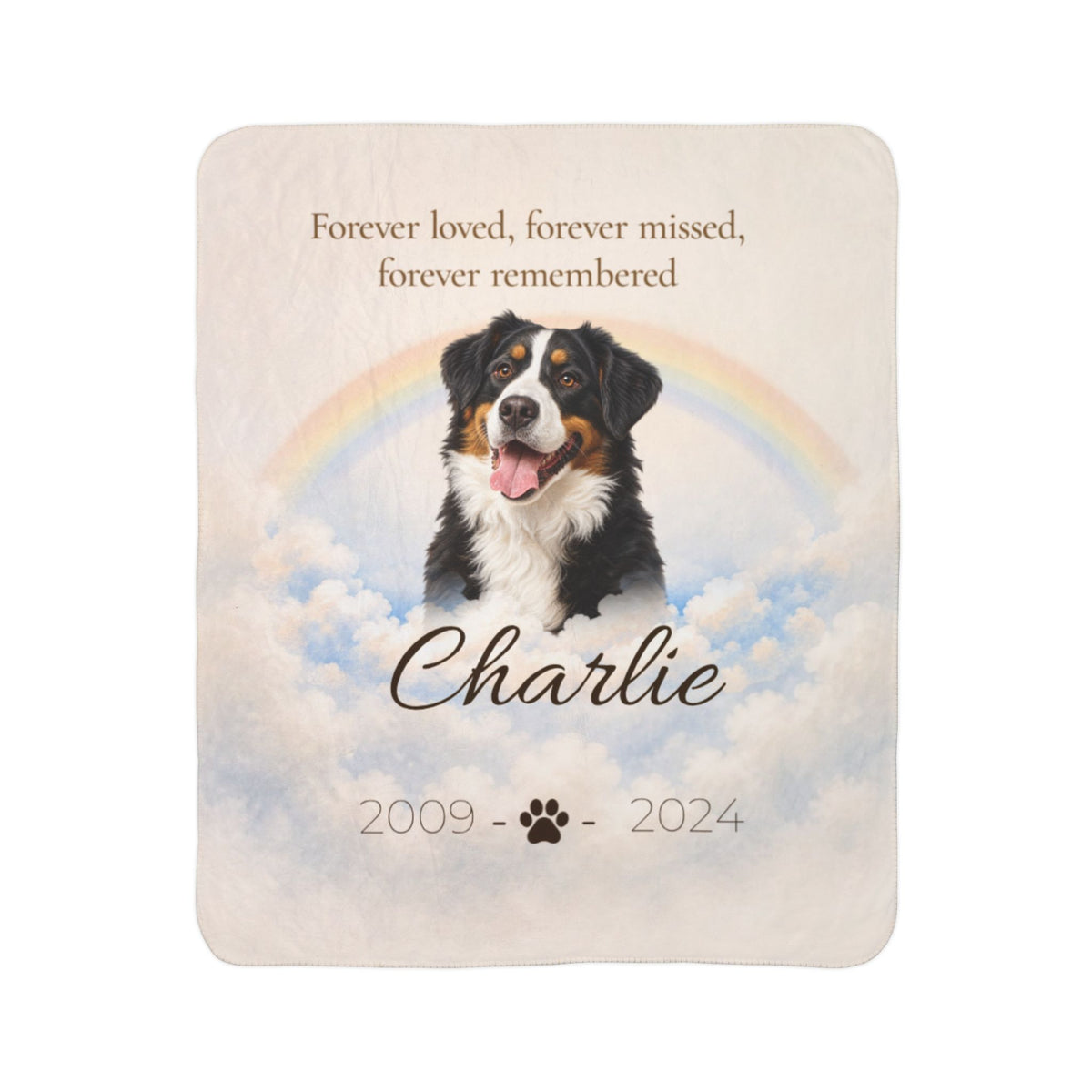 Forever in My Heart™ Personalized Pet Memorial Blanket