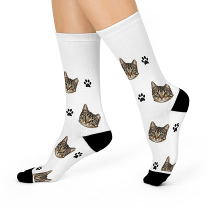 Custom Pet Face Cushioned Crew Socks