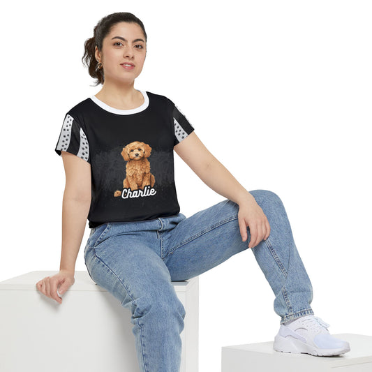 Charlie All Over Poly Print Tee