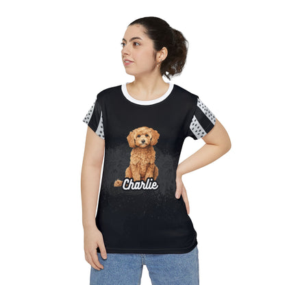 Charlie All Over Poly Print Tee