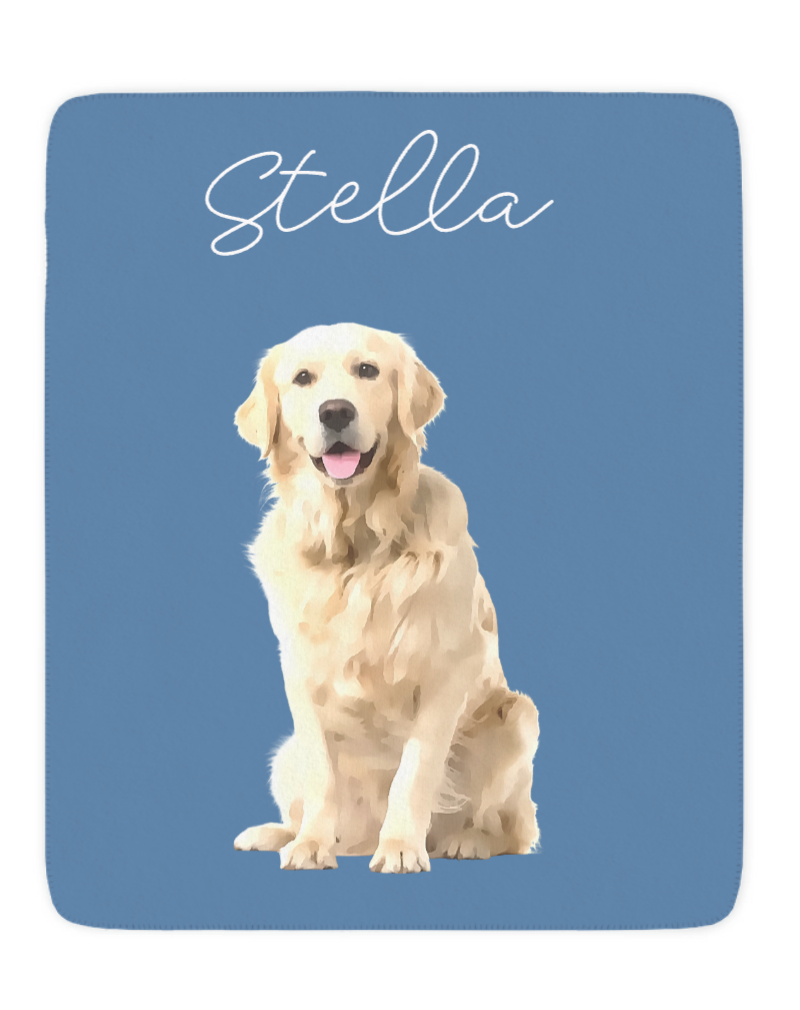 Copper Custom Pet Pawtrait™ Sherpa Blanket