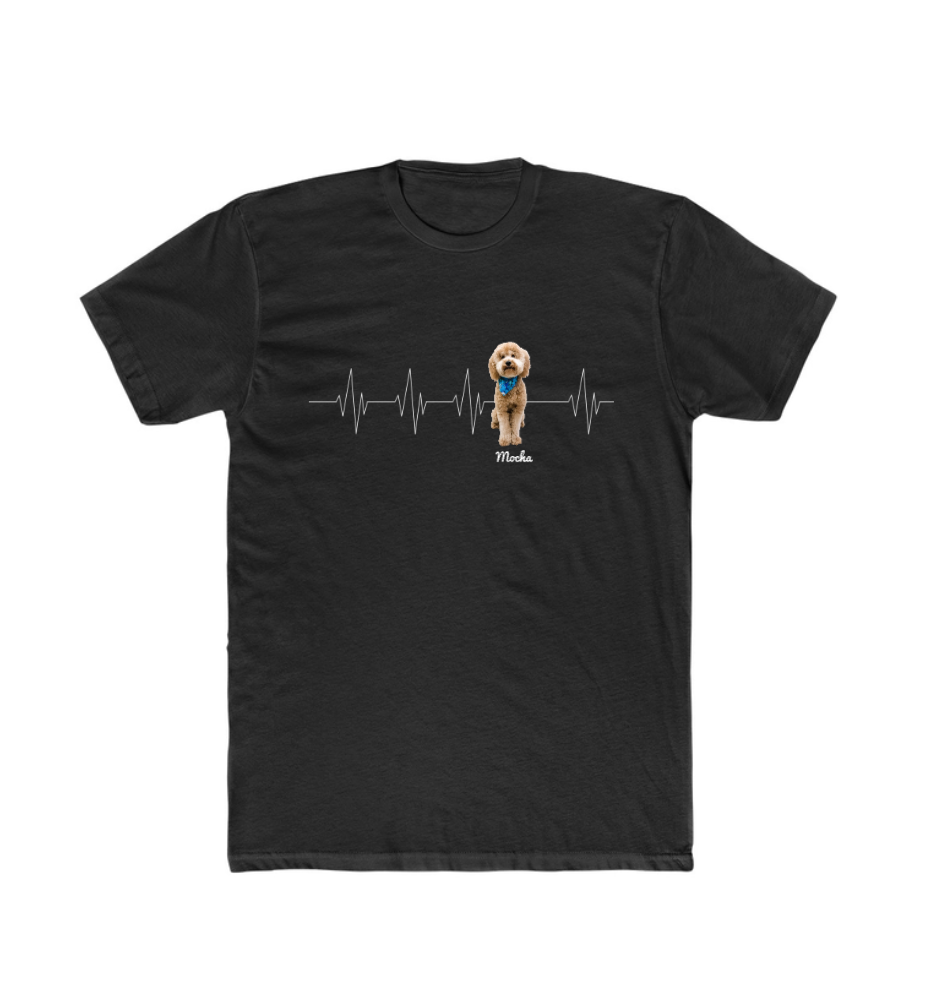 You’re My Heartbeat – Custom Pet Portrait T-Shirt