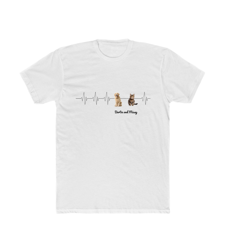 You’re My Heartbeat – Custom Pet Portrait T-Shirt