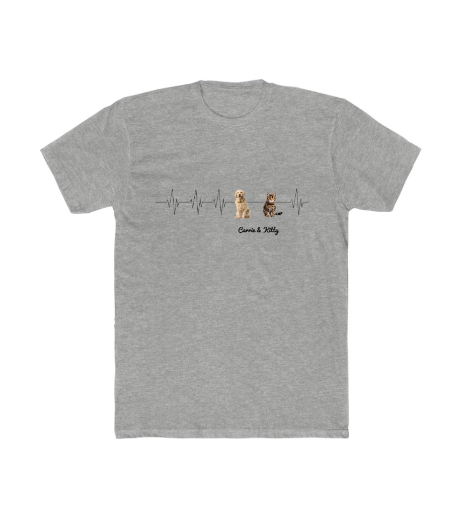 You’re My Heartbeat – Custom Pet Portrait T-Shirt