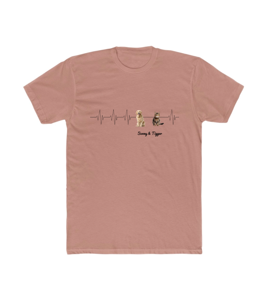 You’re My Heartbeat – Custom Pet Portrait T-Shirt