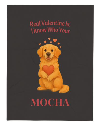 The Real Valentine™ Illustrated Pet Throw Blanket