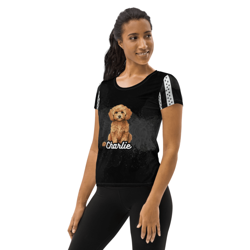 Charlie All Over Poly Print Tee