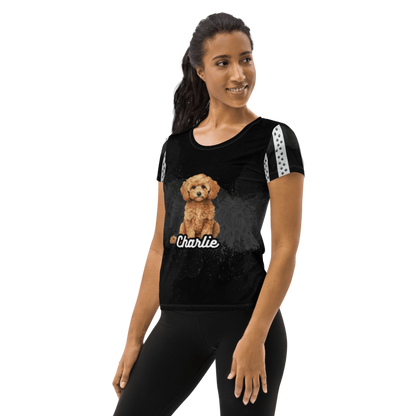 Charlie All Over Poly Print Tee