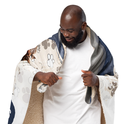 Teddy Sherpa Blanket - Dreaming of Treats and Belly Rubs