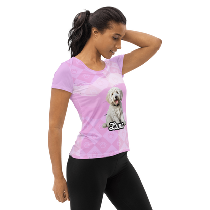 Luna All Over Poly Print Tee