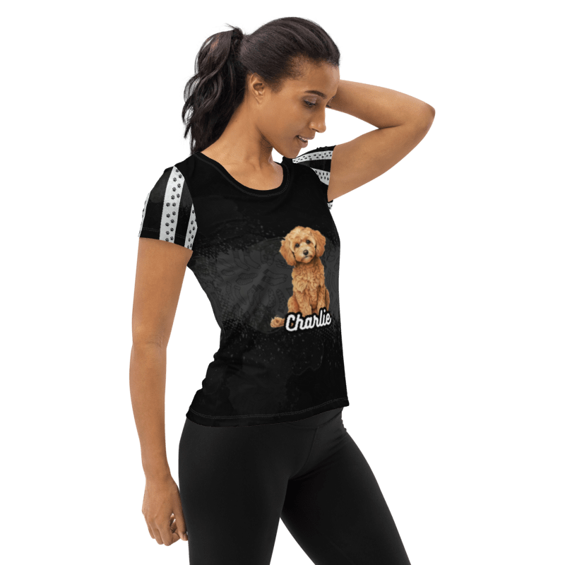 Charlie All Over Poly Print Tee