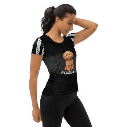 Charlie All Over Poly Print Tee