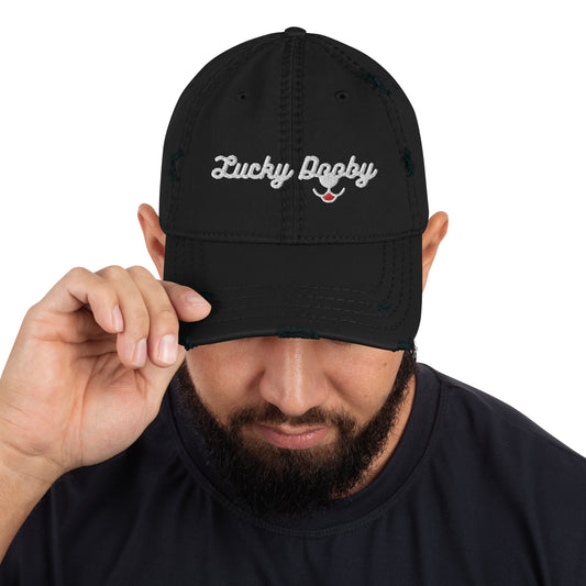 Distressed Lucky Dooby Dad Hat