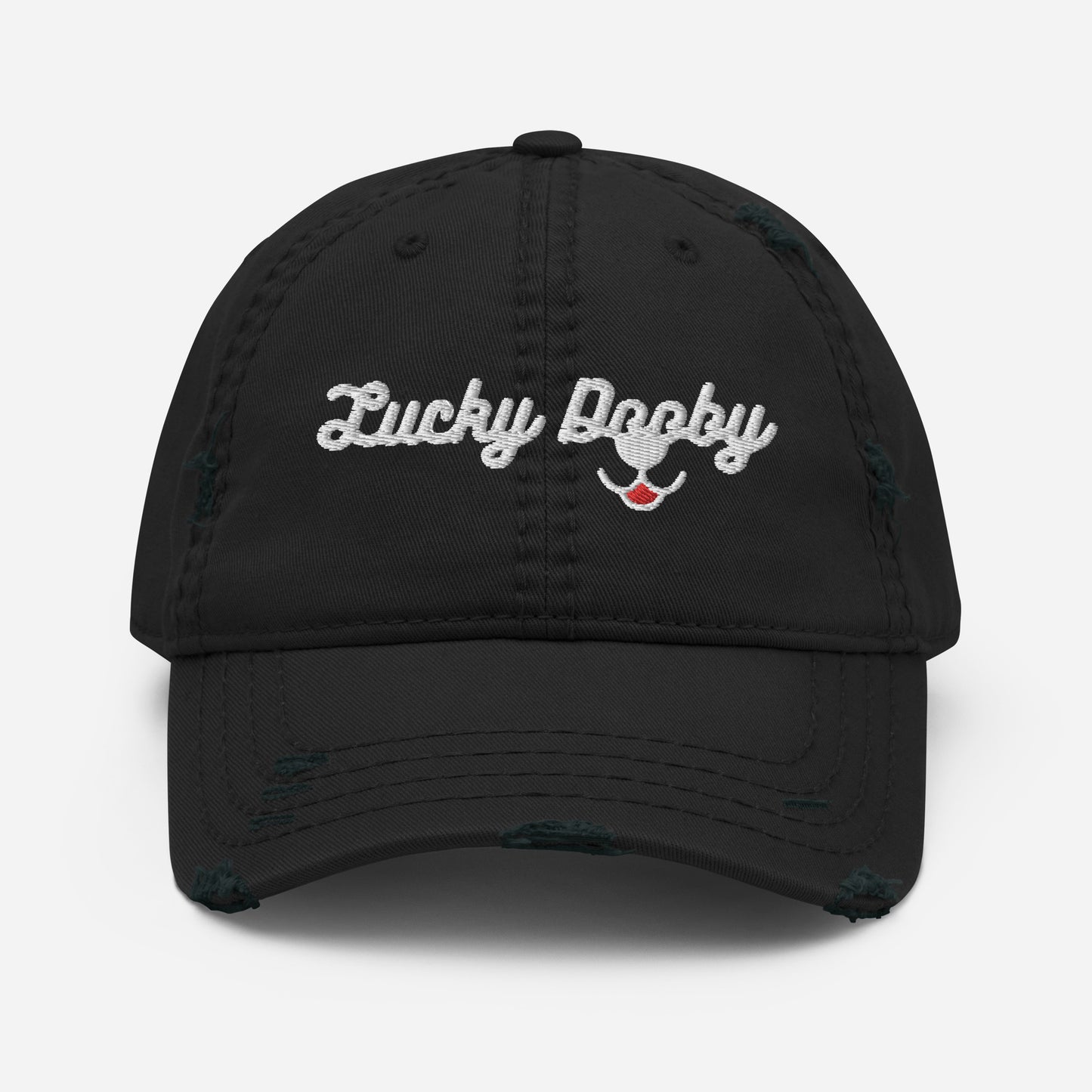 Distressed Lucky Dooby Dad Hat