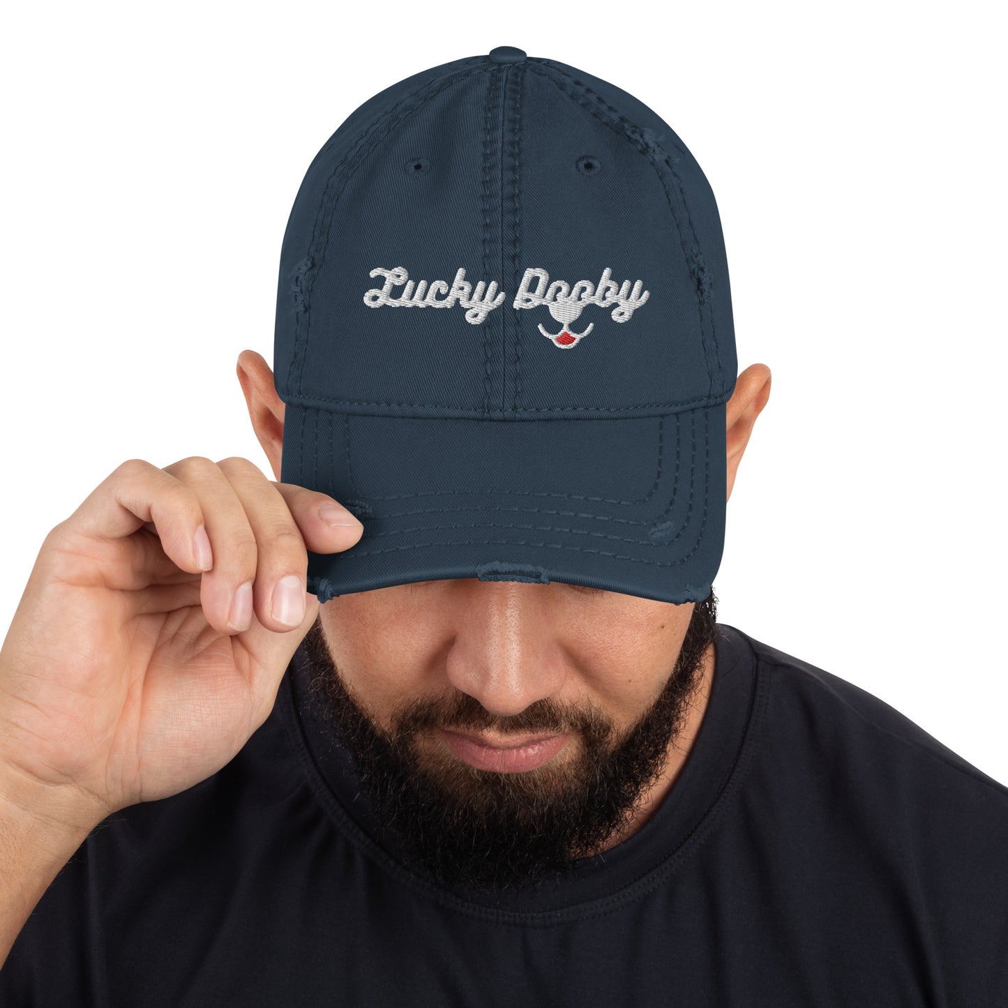 Distressed Lucky Dooby Dad Hat