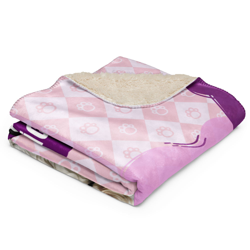 Luna Sherpa Blanket - Moonlight Magic and Puppy Love