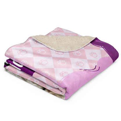 Luna Sherpa Blanket - Moonlight Magic and Puppy Love