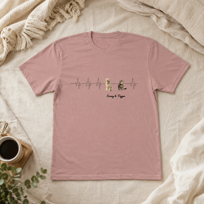 You’re My Heartbeat – Custom Pet Portrait T-Shirt