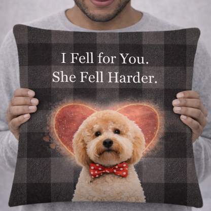 I Fell For You - For Him - All-Over Print Premium Pillow