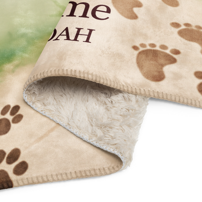 Baby Noah Pawprints to Footprints™ Custom Blanket