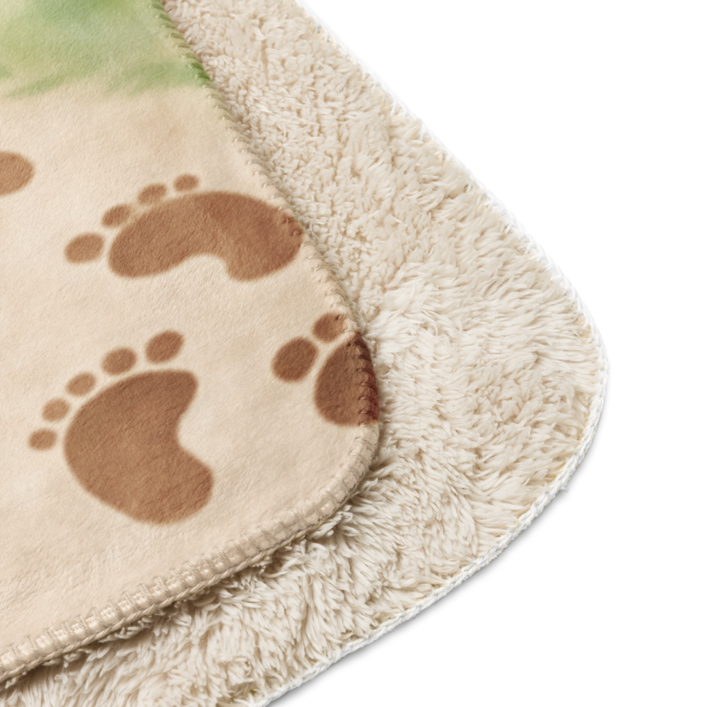 Baby Noah Pawprints to Footprints™ Custom Blanket