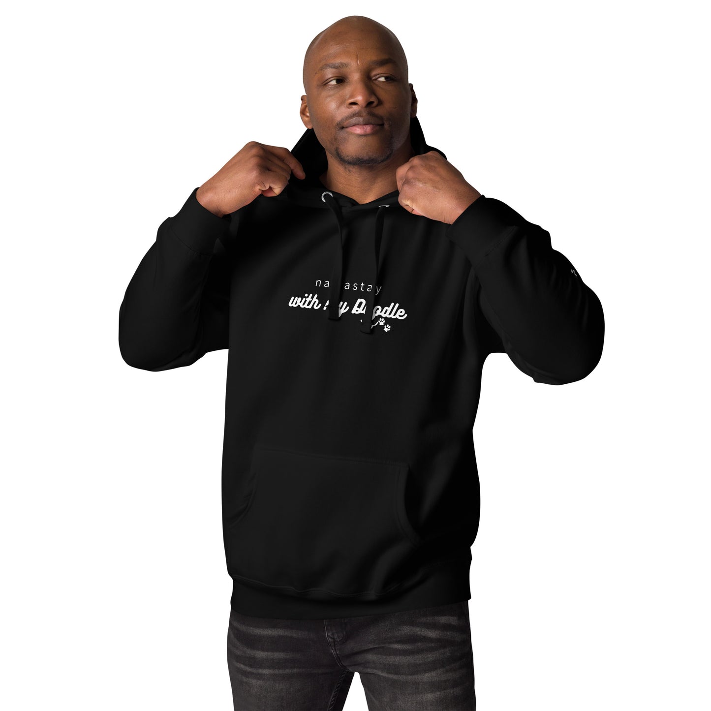 Namaste with My Doodle - Unisex Hoodie Dark