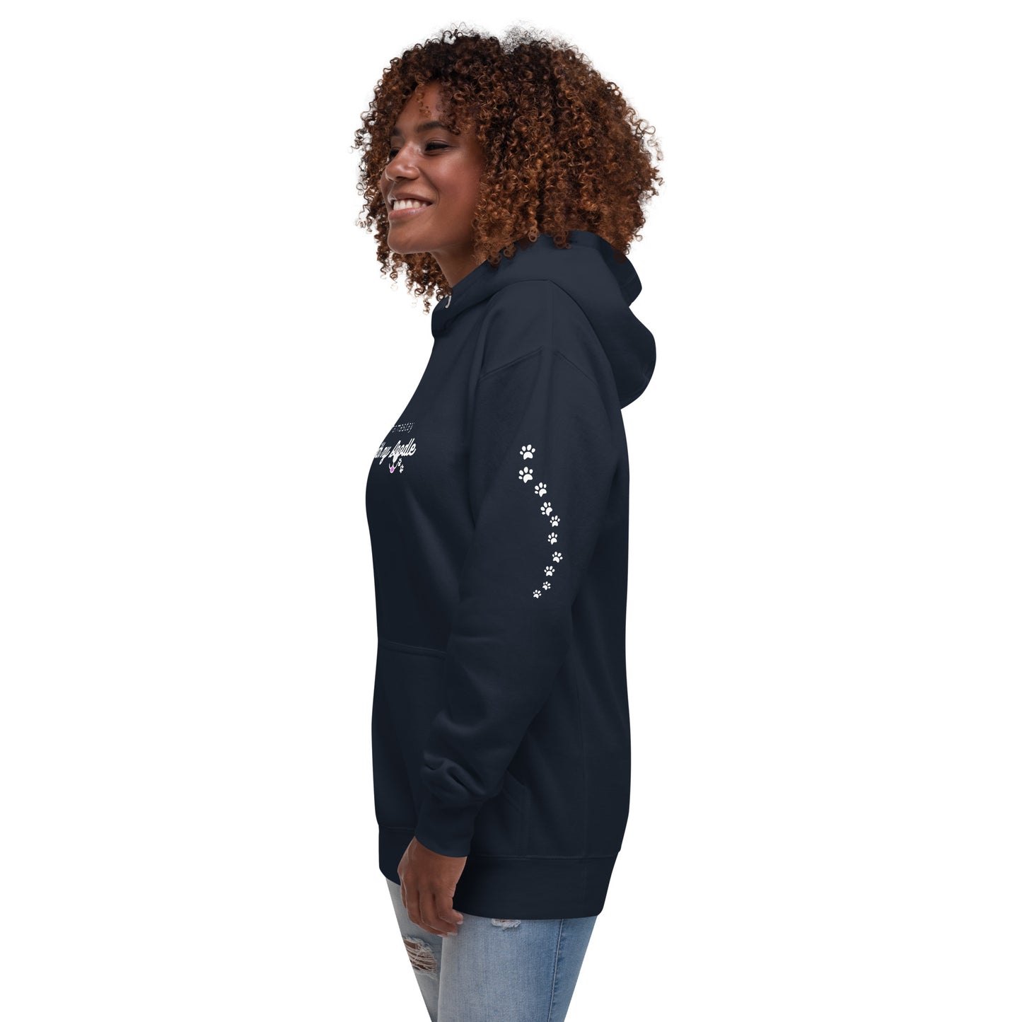 Namaste with My Doodle - Unisex Hoodie Dark