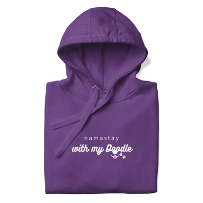 Namaste with My Doodle - Unisex Hoodie Dark