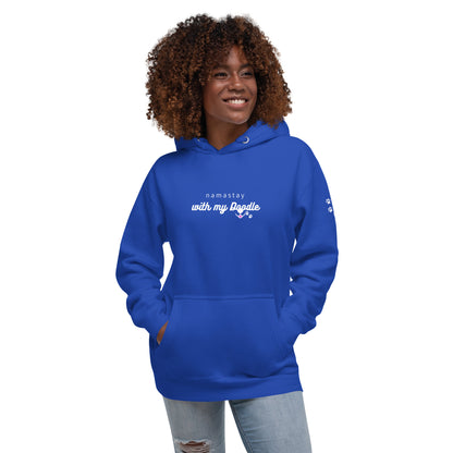 Namaste with My Doodle - Unisex Hoodie Dark