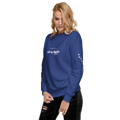 Namastay With My Doodle Dark - Unisex Premium Sweatshirt