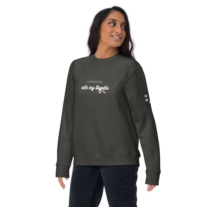 Namastay With My Doodle Dark - Unisex Premium Sweatshirt