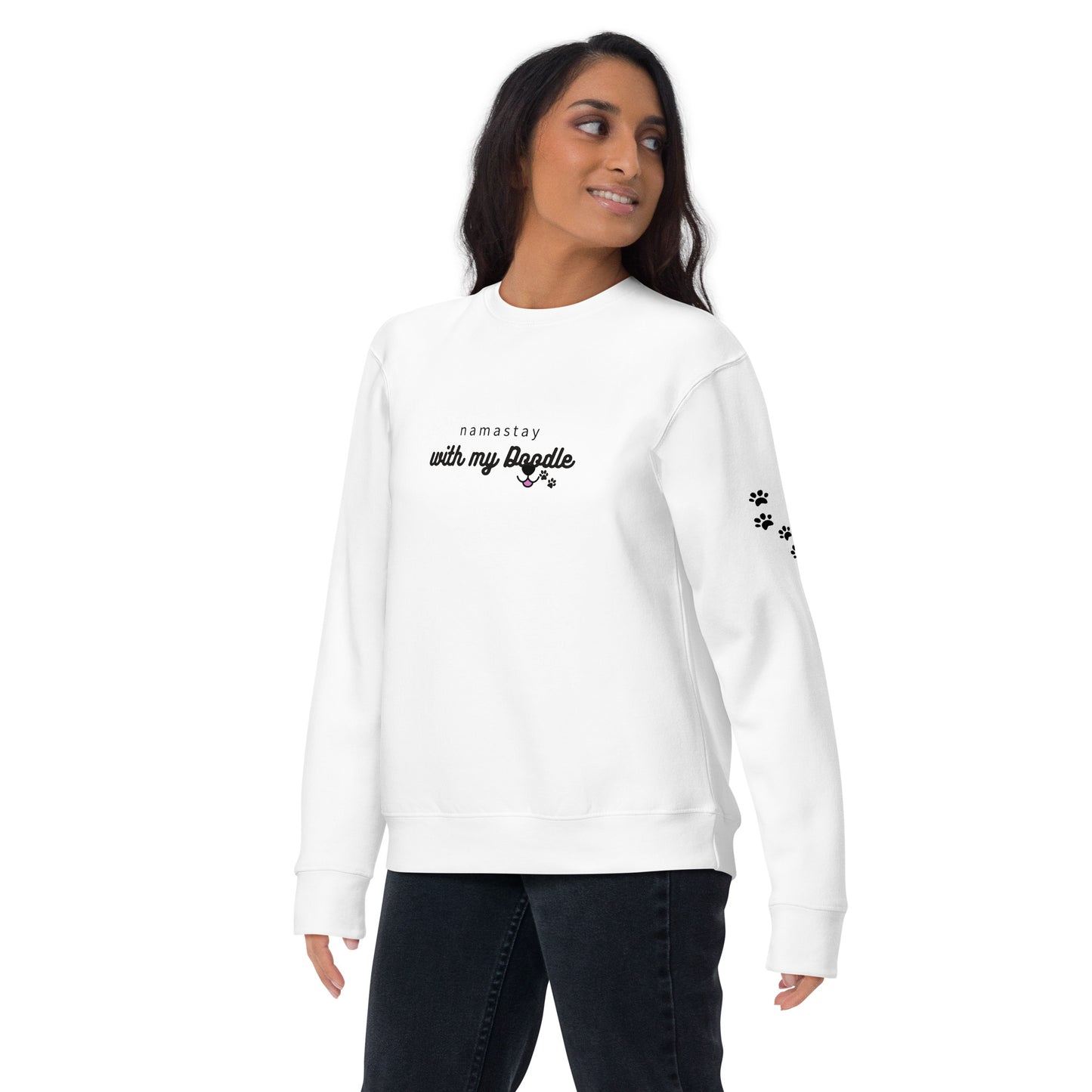 Namastay With My Doodle Light - Unisex Premium Sweatshirt