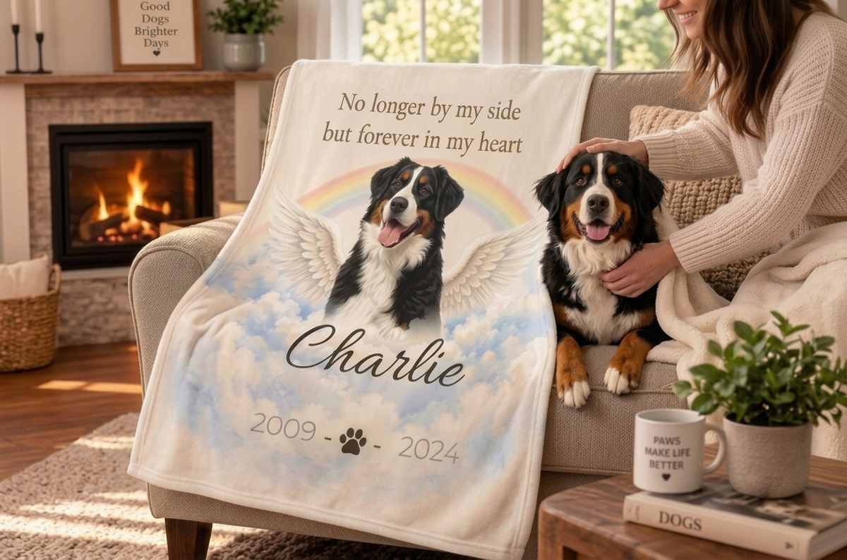 Forever in My Heart™ Personalized Pet Memorial Blanket