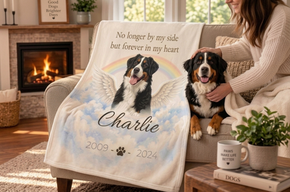 Forever in My Heart™ Personalized Pet Memorial Blanket