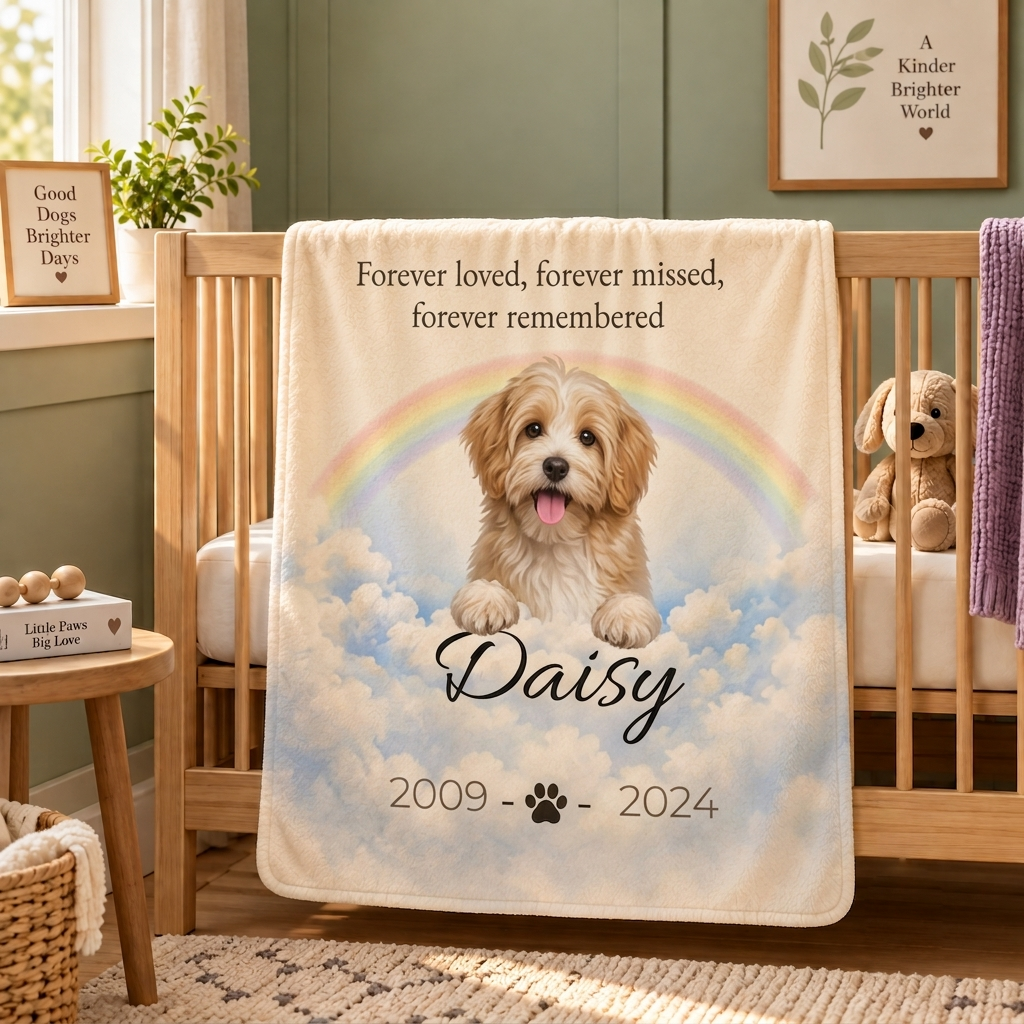 Forever in My Heart™ Personalized Pet Memorial Blanket