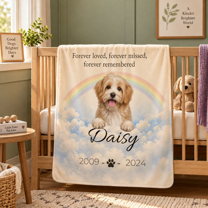 Forever in My Heart™ Personalized Pet Memorial Blanket